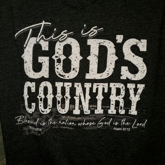 Live and Tell "This is God's Country" Long Sleeve Graphic Tee 282 - Picture 2 of 8